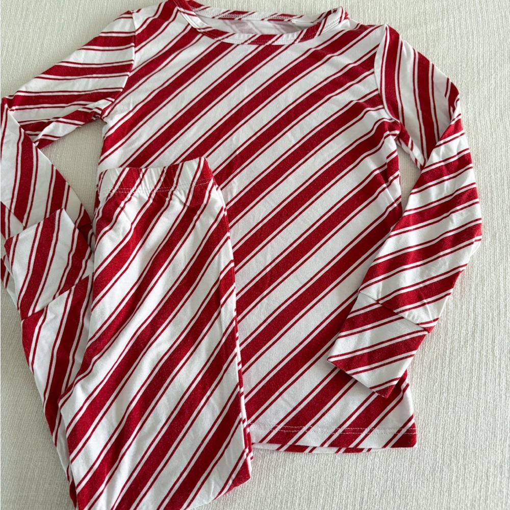 Little Pajama Co. candy cane stripe loungewear